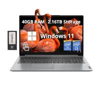 Lenovo IdeaPad 1i Ordinateur portable à écran tactile FHD de 15,6 po, Intel i3-1215U, 40 Go de RAM, 2,16 To de stockage (SSD de 2 To + station d'accueil de 160 Go), carte graphique Intel UHD, pavé