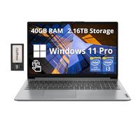 Lenovo Ideapad 1i Ordinateur portable à écran tactile FHD de 15,6 po, Intel i3 1215U, 40 Go de RAM, 2,16 To de stockage (SSD de 2 To + station d'accueil 160 Go), carte graphique Intel Iris Xe, clavier