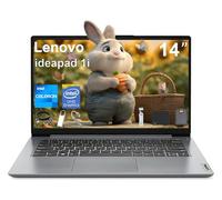 Lenovo IdeaPad 1i Ordinateur portable étudiant, écran HD antireflet de 14", processeur Intel Dual Core, 8 Go de RAM, 128 Go eMMC, carte graphique Intel UHD, Wi-Fi, Windows 11 Home, avec kit