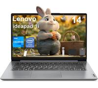 Lenovo IdeaPad 1i Ordinateur portable étudiant, écran HD antireflet de 14", processeur Intel Dual Core, 12 Go de RAM, 256 Go SSD + 128 Go eMMC, carte graphique Intel UHD, Wi-Fi, Windows 11 Home, avec
