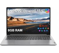 Lenovo IdeaPad 1i Ordinateur portable HD 15,6" (8 Go de RAM, 512 Go SSD + 128 Go eMMC, 1 an Microsoft Office 365, Intel Celeron N4500) pour étudiant, maison, entreprise, clavier numérique, HDMI, Wi-Fi
