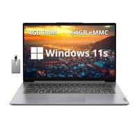 Lenovo Ideapad 1i Ordinateur portable HD de 14 po, processeur Intel Celeron N4020, 4 Go de RAM, 64 Go de mémoire flash eMMC, carte graphique Intel HD 500, webcam HD, haut-parleurs stéréo, gris nuage,