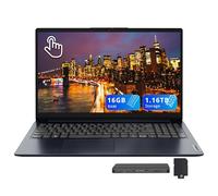 Lenovo IdeaPad 1i Ordinateur portable tactile FHD 15,6 po, Intel i5-1335U, 16 Go de RAM, 1,16 To de stockage (SSD 1 To + station d'accueil 160 Go), carte graphique Iris Xe, Num Pad, caméra HD