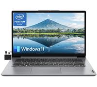 Lenovo IdeaPad 2023 Ordinateur portable HD 14'' Quad Core Intel Pentium N5030 (jusqu'à 3,1 GHz), 4 Go de RAM, 128 Go eMMC, WiFi, webcam, batterie plus de 10 heures, Microsoft 365, Win 11S +