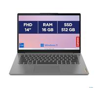 Lenovo IdeaPad 3 14IAU7 - Ordinateur Portable 14'' FHD (Intel Core i7-1255U, RAM 16Go, SSD 512Go, Windows 11 Home) Clavier AZERTY Français - Gris Artique