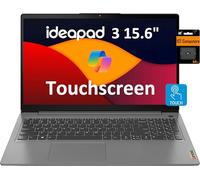 Lenovo IdeaPad 3 Ordinateur portable à écran tactile FHD 15,6" (16 Go de RAM, 512 Go SSD, Intel Core i3) pour la maison et les étudiants, cadre étroit, webcam, autonomie de 12 heures, NumPad, carte SD