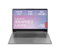 Lenovo IdeaPad 3 Ordinateur portable, écran Full HD 17,3", AMD Ryzen 5 5625U, 8 Go de RAM, 512 Go SSD, AMD Radeon Graphics, Windows 11, QWERTZ, Gris Artique, 3 mois Premium Care