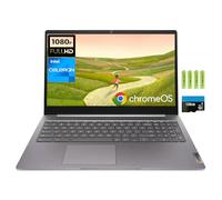 Lenovo IdeaPad 3i 15,6" FHD Chromebook, processeur Intel Celeron N4500, 4 Go de RAM, 192 Go de stockage (64 Go eMMC + 128 Go de mémoire flash), webcam, Wi-Fi 6, Bluetooth, lecteur de carte SD, HDMI,