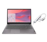 Lenovo IdeaPad 3i Chromebook 15,6" FHD Écran 1920 x 1080 | Intel Celeron N4500 1,1 GHz | Carte graphique Intel UHD | Appareil photo | Gris | 4 Go de RAM | 64 Go SSD | Chrome OS | Ensemble avec hub USB