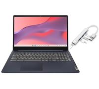 Lenovo IdeaPad 3i Chromebook Écran FHD 15,6" | Intel Celeron N4500 | Intel UHD Graphics | HDMI | Abyss Blue | 8 Go de RAM | 64 Go SSD | Chrome OS | Ensemble avec hub USB 3.0
