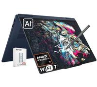 Lenovo IdeaPad 5 Ordinateur portable tactile 2 en 1 14" AMD 8 cœurs Ryzen AI 7 350 (> Intel i7-1355U), 16 Go de RAM LPDDR5, SSD PCIE 1024 Go, Copilot+ PC, WiFi 7, BT5.4, KB rétroéclairé, W Pen & PSD