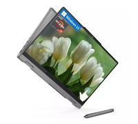 Lenovo Ideapad 5 Ordinateur portable tactile WUXGA 14 pouces 2 en 1, 8 cœurs AMD Ryzen 7 8845HS, 16 Go de RAM LPDDR5, 1 To SSD, empreintes digitales, clavier rétroéclairé, stylet, Win 11 Home, Luna