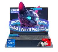 Lenovo IdeaPad Copilot+ Ordinateur portable professionnel Écran tactile FHD+ 16" Intel 10-Core 7 240H (Beat Ultra 7 255U) Caméra infrarouge Connexion faciale KB rétroéclairé Win 11 Pro Redrgon Bundle