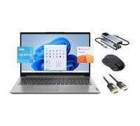 Lenovo Ideapad Daily Laptop, 15.6" HD, Dual Core Processor, 12GB RAM, 128GB SSD + 256GB eMMC, Webcam, Keypad, USB-C, WiFi 6, SD Card, 3-in-1 Essential Bundle, 1 Year MS 365, US Version KB, Win 11