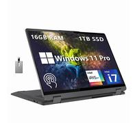 LENOVO IdeaPad Flex 5 Ordinateur portable à écran tactile IPS 2 en 1 16 pouces 2,5 K, Intel Core i7-1255U, 16 Go de RAM, 1 To SSD, clavier rétroéclairé, lecteur d'empreintes digitales, Win 11 Pro,