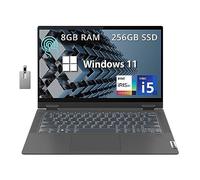 Lenovo IdeaPad Flex 5 Ordinateur portable tactile FHD 15,6 po, Intel Core i5 1135G7, 8 Go de RAM, 256 Go SSD, Intel Iris Xe, clavier rétroéclairé, lecteur d'empreintes digitales, webcam HD, Wi-Fi AX,