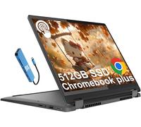 Lenovo IdeaPad Flex 5i Chromebook Plus 14" FHD+ Ordinateur portable à écran tactile 2 en 1 (Intel 6-Core i3-1315U, 8 Go de RAM, 512 Go SSD) Entreprise, maison, étudiants, Webcam 1080p, Ko rétroéclairé