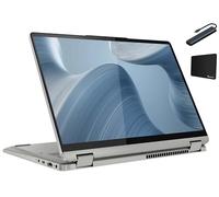 Lenovo Ideapad Flex 5i Ordinateur portable tactile 2 en 1 Intel Core i7-1255U, 8 Go de RAM, 512 Go M.2 SSD, Windows 11 Home, gris nuage avec accessoires