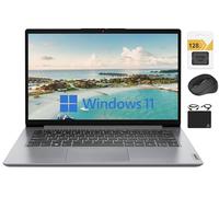 Lenovo Ideapad Ordinateur portable 2024 Premium, écran HD de 14 pouces, léger, Intel Celeron N4020 (jusqu'à 2,8 GHz), 4 Go de RAM, 256 Go (128 Go eMMC + carte 128 Go), WiFi, webcam, batterie plus de