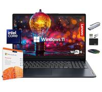 Lenovo IdeaPad Ordinateur portable 2025, écran 15,6", RAM 20 Go, stockage 1,6 To (SSD 1 To + eMMC 128 Go + 500 Go de sortie), processeur Intel Dual Core, batterie longue, MarxsolAccessory, 1 an Office