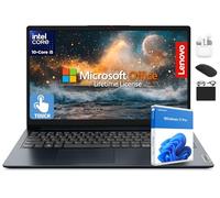 Lenovo IdeaPad - Ordinateur portable à écran tactile phare de 15,6 po 2025, Intel i5 10 cœurs, bureau à vie 2024, Copilot AI, 16 Go de RAM, 1 To de stockage (500 Go SSD + 500 Go d'ext