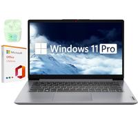 Lenovo IdeaPad Ordinateur portable Essential Business de 14", 4 Go de RAM, 320 Go de stockage (256 Go SSD + 64 Go eMMC), processeur Intel Dual Core, Windows 11 Pro avec Microsoft Office Lifetime Suite