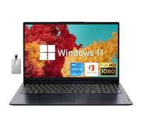 LENOVO IdeaPad Ordinateur portable FHD 15,6", processeur Intel Pentium Silver N6000, 20 Go de RAM, SSD PCIe 1 To, Webcam HD 720P, WiFi 5, 1 an de bureau, bleu, Win 11, carte USB Hotface 32 Go