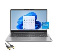 Lenovo IdeaPad Ordinateur portable fin et léger FHD de 15,6 po, Intel 10 cœurs i5-1235U, 16 Go de RAM, SSD PCIe de 1 To, USB-C, HDMI, WiFi 6, clavier, webcam, lecteur de carte SD, câble HDMI PDG, gris