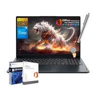 Lenovo IdeaPad Ordinateur portable professionnel avec licence de bureau à vie, écran tactile FHD 15,6 po, Intel 10-Core i5-1235U, 24 Go de RAM, SSD 1 To, Windows 11 Pro, pavé numérique Wi-Fi, stylet