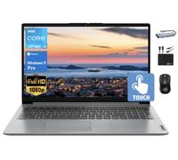 Lenovo IdeaPad Ordinateur portable professionnel, écran tactile FHD IPS de 15,6 po, processeur Intel Core i3-1215U (jusqu'à 4,4 GHz), 16 Go de RAM, 1 To SSD, carte graphique UHD, Wi-Fi 6, batterie