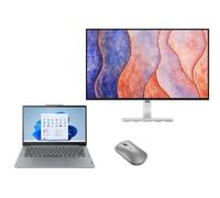 Lenovo IdeaPad Slim 3 14 + L27h 4A 2K QHD Monitor & Bluetooth Silent Mouse Processeur AMD Ryzen 5 40 2,80 GHz jusqu'à 4,30 GHz, Up to Windows 11 Pro, 512 Go SSD M.2 2242 PCIe TLC - IPVISFR4 Arctic Gre
