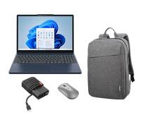 Lenovo IdeaPad Slim 3 15IRU10 CORE3 8G 8G 512G 11H + B210 Backpack + Lenovo 600 Bluetooth Mouse + 65W Adapter USB-C Processeur Intel® Core 3 100U coeurs E jusqu'à 3,30 GHz coeurs P jusqu'à 4,70 GHz, W