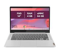 Lenovo IdeaPad Slim 3 Chromebook 14M868 - Ordinateur Portable 14'' FHD (MediaTek Kompanio 520, RAM 4Go, eMMC 64Go, Arm Mali-G52 Graphics, Chrome OS) Clavier AZERTY Français - Gris