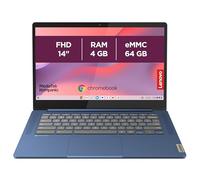 Lenovo IdeaPad Slim 3 Chromebook 14M868 - Ordinateur Portable 14'' FHD (MediaTek Kompanio 520, RAM 4Go, SSD 64Go, Arm Mali-G52 2EE MC2 GPU, Chrome OS) Clavier AZERTY Français - Bleu