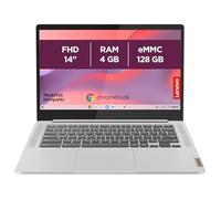 Lenovo IdeaPad Slim 3 Chrome 14M868 - Ordinateur Portable 14'' FHD (MediaTek Kompanio 520, RAM 4Go, SSD 128Go, Arm Mali-G52 2EE MC2 GPU, Chrome OS) Clavier AZERTY Français - Gris