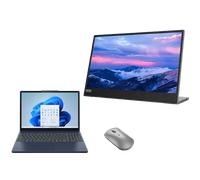 Lenovo IdeaPad Slim 3i 15 + L15 FHD Mobile Monitor & Bluetooth Silent Mouse Processeur Intel® Core 3 100U coeurs E jusqu'à 3,30 GHz coeurs P jusqu'à 4,70 GHz, Windows 11 Famille 64, 512 Go SSD M.2 224