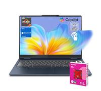 Lenovo IdeaPad Slim 5 Next Gen AI Copilot Ordinateur portable professionnel, écran tactile FHD+ de 16", AMD Ryzen 7 350, 64 Go de RAM DDR5, 4 To SSD, Ko rétroéclairé, Wi-Fi 7, W11H, ensemble avec SSD