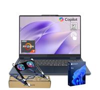 Lenovo IdeaPad Slim 5 Ordinateur portable professionnel, 16" FHD+ Touch, Ryzen 7 350 (fréquence maximale 5 GHz, >Ultra 7 155U), 64 Go de RAM, 1 To + 1 To SSD, rétroéclairé, Wi-Fi 7, W11P, Copilot AI