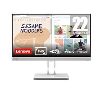Lenovo L22e-40 Monitor, 21.45” FullHD Resolution, 250 nits Brightness, 75Hz Refresh Rate, AMD FreeSync, HDMI and VGA Ports, Tilt-Adjustable Stand, Natural Low Blue Light, Cloud Grey