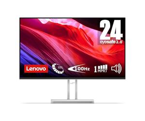 Lenovo L24i-4A Écran PC 24 Pouces | FHD, 1080p, 48-100Hz, IPS, 4ms, VGA et HDMI
