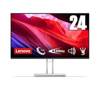 Lenovo L24i-4B - Écran 23.8'' FHD (IPS, 100 Hz, 4 ms, VGA+HDMI, Câble HDMI) - Gris
