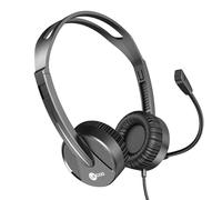 Lenovo Lecoo-Casque filaire monté sur la tête avec microphone réglable,HT106,3.5mm,fuchsia,appel vocal,conférence Web en ligne #B