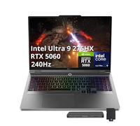 Lenovo Legion 5 Ordinateur portable de jeu 16" WQXGA 240 Hz, Intel Ultra 9 275HX, NVIDIA GeForce RTX 5060 8 Go GDDR7, 64 Go DDR5, 4 To SSD, clavier rétroéclairé RVB 24 zones, Win 11 Pro, gris, station