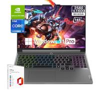 Lenovo Legion 5i 16" WQXGA 165 Hz Ordinateur portable de jeu, Intel i9-14900HX jusqu'à 5,8 GHz, 32 Go DDR5, 1 To SSD, GeForce RTX 4060, RGB rétroéclairé KB, WiFi 6E, webcam FHD, licence à vie