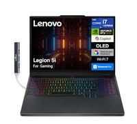 Lenovo Legion 5i Ordinateur portable de jeu alimenté par l'IA 15" 165 Hz OLED 2,5K 500 nits (Intel i7-14700HX, GeForce RTX 5050 8 Go, 64 Go DDR5, SSD PCIe 2 To, RGB KB, Win 11 Home) avec extension de