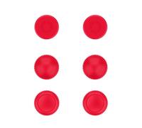 Lenovo Legion Go Lot de 3 Paires (6 pièces), 3 Styles (concave, sphérique, Cylindre), fabriqués pour Legion Go, également compatibles avec Steam Deck et ROG Ally- Lenovo Red