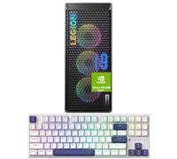 Lenovo Legion i9 RTX 4080 Super Ultimate Gaming Desktop, Intel i9-14900KF, GeForce RTX 4080 Super, 64 Go de RAM DDR5, 4 To SSD, Wi-Fi 6, W11H, gris, avec clavier mécanique Machenike