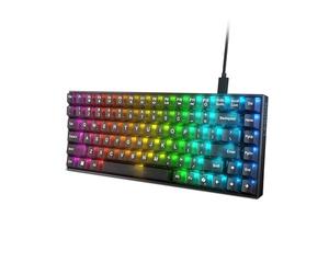 Lenovo Legion K510 Mini Pro Clavier de gaming (mécanique, 84 touches, design compact 75%, touches translucides, éclairage RVB, QWERTY espagnol) avec câble 1,8 m - Noir