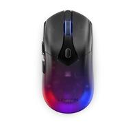 Lenovo Legion M410 Souris de Gaming sans Fil RGB (6 Boutons, lumière RVB à 2 Zones, 16 000 dpi, 400 IPS, Batterie Rechargeable de 53 Heures, Compatible avec Nvidia Reflex) - Noir Transparent
