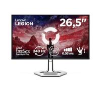 Lenovo Legion Pro 27UD-10 - Écran Gaming de 26.5" avec Eyesafe (UHD, QD-OLED, 240Hz, 0.03ms GtG, 2xHDMI+DP+ USB Type-C, AMD FreeSync Premium Pro) - Réglage en Inclinaison - Noir-Blanc